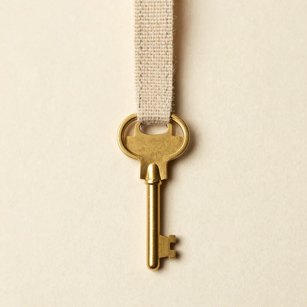 The Strand Brass Key Fob